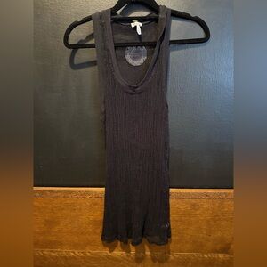 Splendid Black Mesh Tank Top